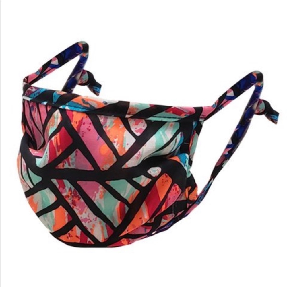 ‼️ Multi Color Aztec Print Face Mask Filter Pocket